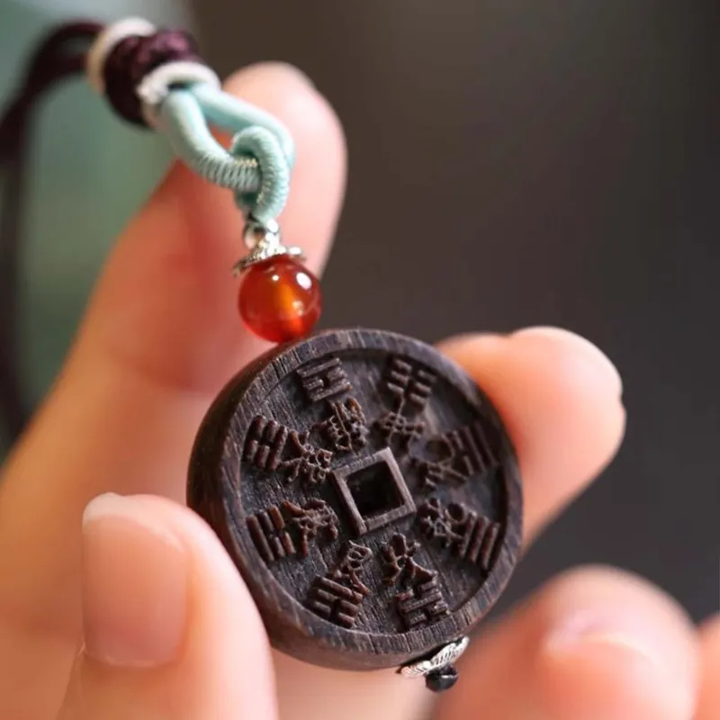 Tan Xin Sandalwood Necklaces Unisex-2