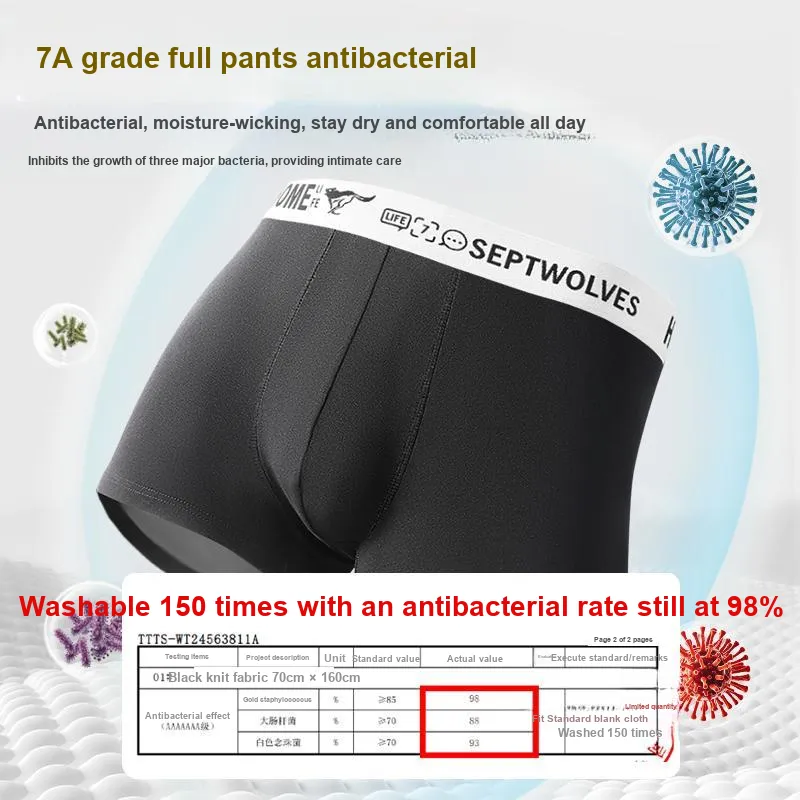 SEPTWOLVES Boxer Shorts Men's Box 3 Pack+Free Shopping Bag-1