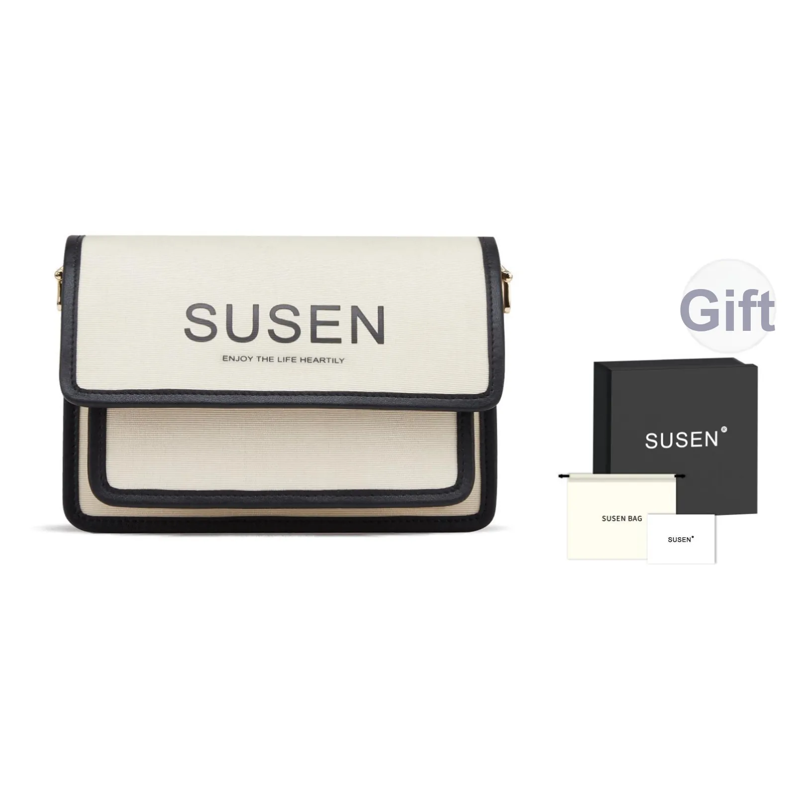 SUSEN Холст Сумка через плечо Женская