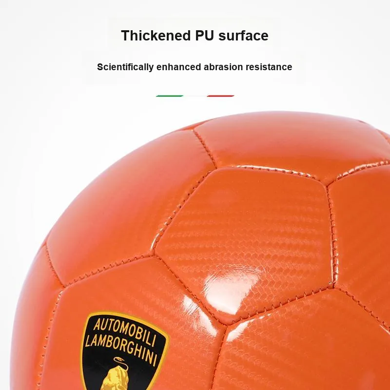 Zudis X Automobili Lamborghini Size 5 Soccer PVC Machine Stitched Soccer Ball Unisex-9