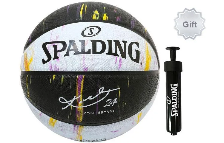 SPALDING Graffiti Rubber Basketball Black White Size 7 Ball Training Unisex-2
