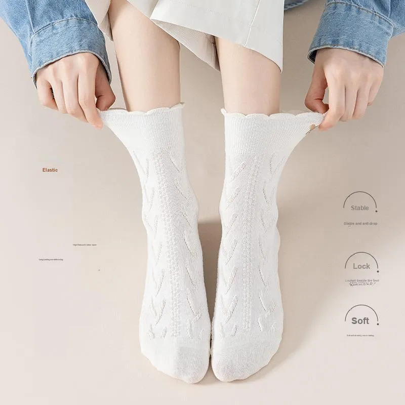 Lan Miao Mid Calf Socks Women's 10 Pack-10