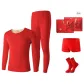 [Double-Sided Brushed]Crew Neck Men's Clothing Sets Box+1 Underpants+1 Socks