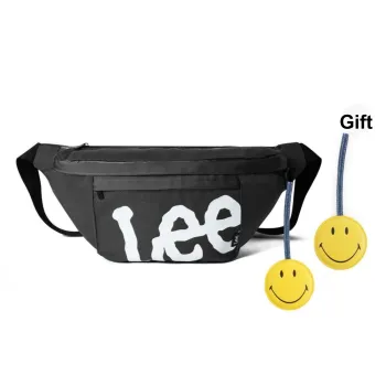 Lee Oxford Sports One Shoulder Crossbody Fanny Pack Unisex Black/Gray Blue