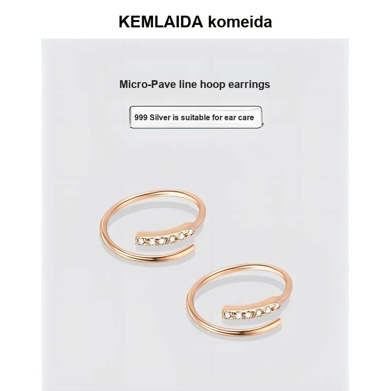 KEMLAIDA 999 Fine Silver Earrings Women's-4