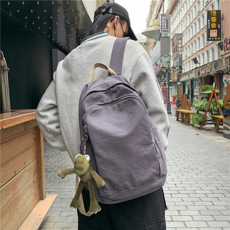 Deli Bear Canvas Backpack Regular Unisex Yellow/Ecru/Black/Dark Gray-20