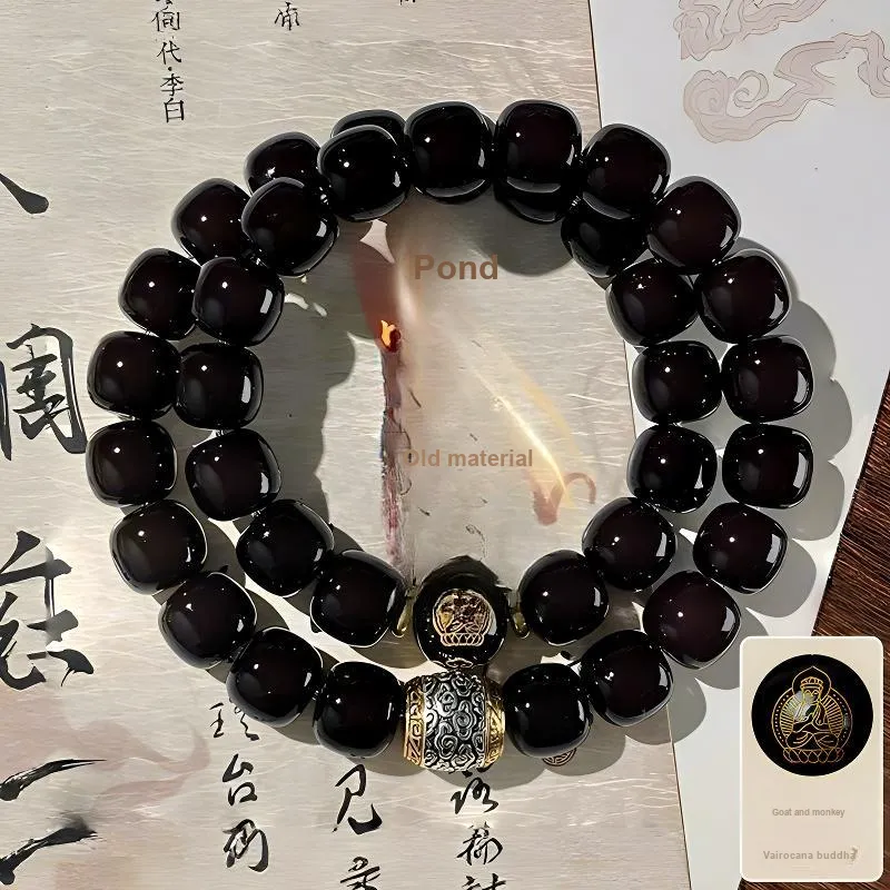 Is Here Bodhi Root Bead Chain Unisex-14