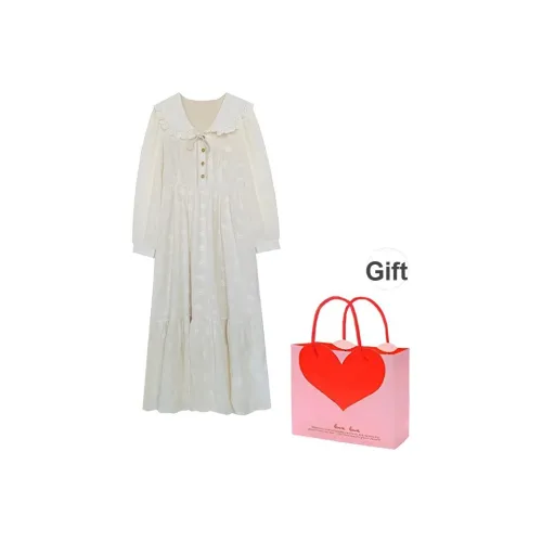 Абрикосовая сумка для покупок женские длинные с рукавами платья