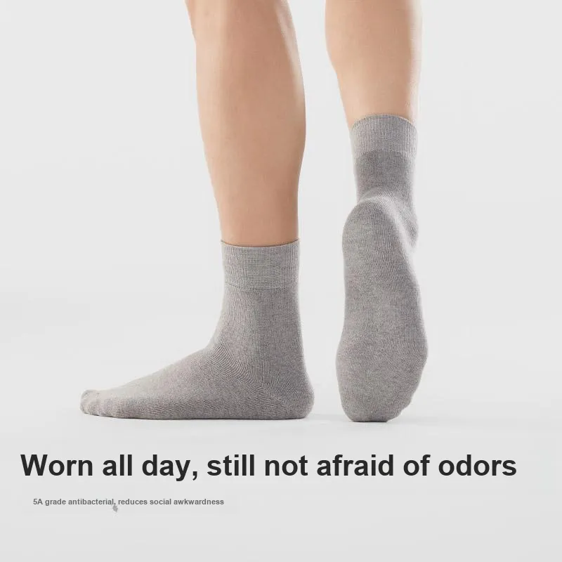 HLA Men Mid Calf Socks-3