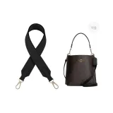 (Gold-Tone) Black 3.8 Wide Strap 65cm