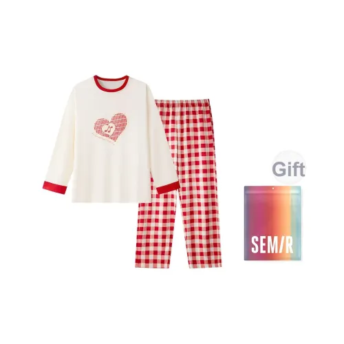 Semir 1 комплект Сердце Ромб Узор Женские Пижамные комплекты