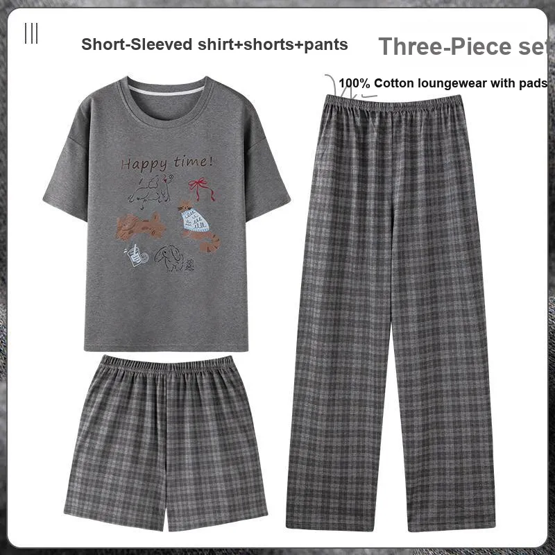Qiao Ni Tong Pajama Set Women's Three Piece Set-1