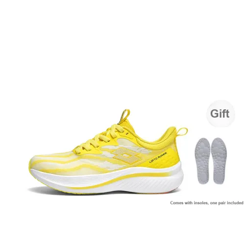 LOTTO Wind And Snow 1 Generation Running Shoes Men Low-Top Yellow/White