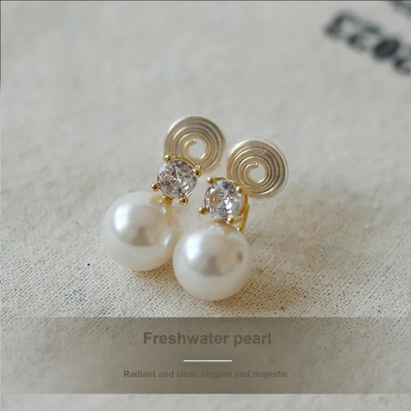 Taste The Color Pearl Clip On Earrings Women's-1