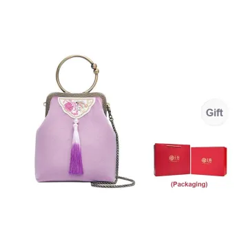 Pmsi Fabric Shoulder Bag, Crossbody Bag, Handbag Trumpets Women's Light Purple