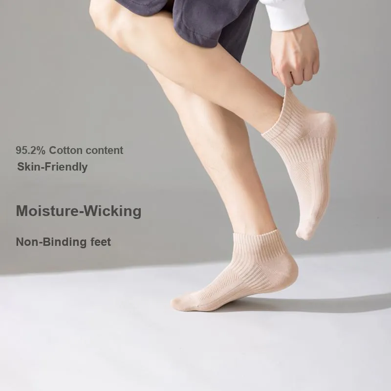 FUGEER No-Show Socks Men's Box 5-Pack-26