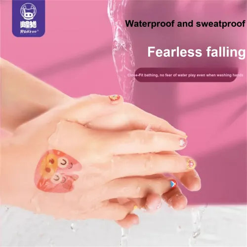 Redzoo Ногтевой патч Cute Safe Non Toxic Water Resistant Стикеры для ногтей Art Развивающие игрушки