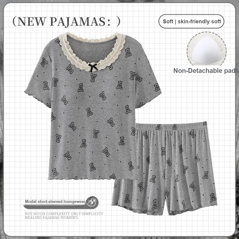OUSHIBO Women's Pajama Sets-4