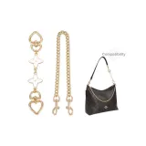 White Heart Four-Leaf Clover 16cm+Decorative Chain 45cm