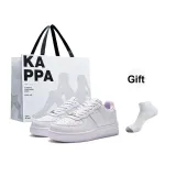 Classic White/Orchid Purple[White Shopping Bag+Crew Socks]