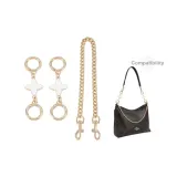 White Four-Leaf Clover 10cm[Two Pieces]+Decorative Chain 45cm