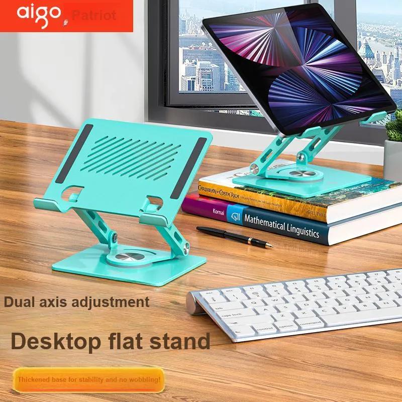 AIGO M22 Tablet Stand IPad Desktop Foldable 360 Rotating Binge-Watching Portable Metal Stand For Lazy People All-3