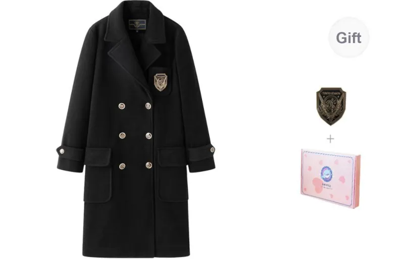 Tokyo Season Coat Fall Winter Women's Black-6