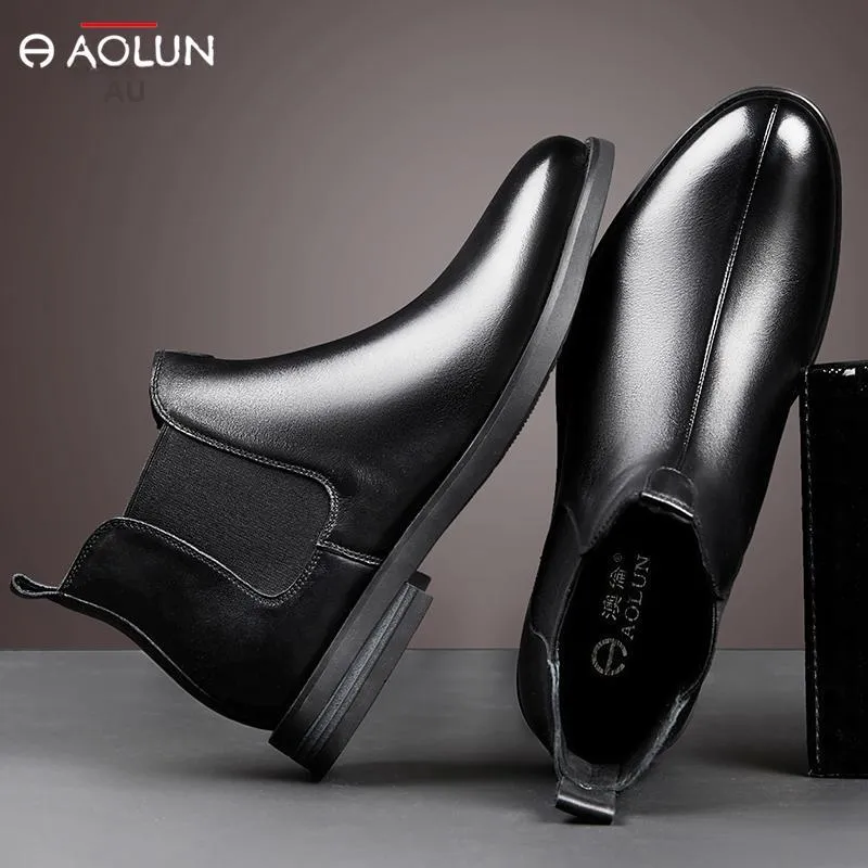 Auron Ankle-Length Chelsea Boots Men's Brown-6