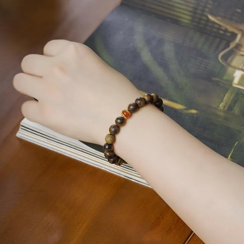 Seven Little Craftsmen Agarwood Bracelets Unisex-1