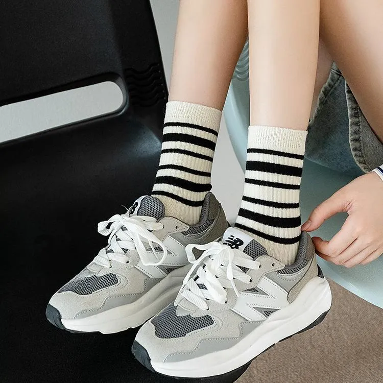 Mulong Family Mid Calf Socks Women's 5 Pack Mixed Color-1