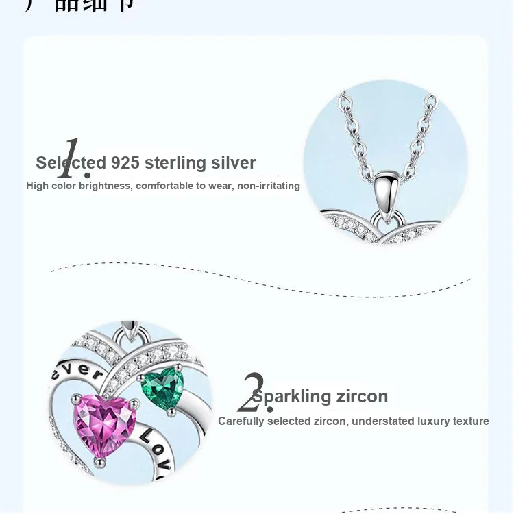 MONI JEWELLERY S925 Silver Necklaces Women's-1