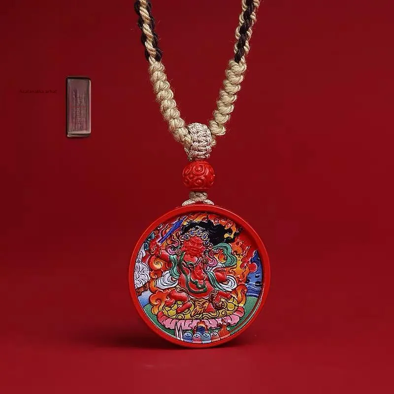 Sima Is Ethereal Reconstructed Cinnabar Pendants Unisex-33