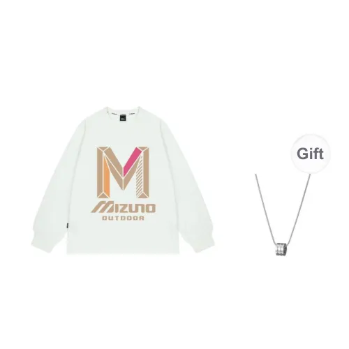 Mizuno Sweatshirt Men's White Comes With Necklace