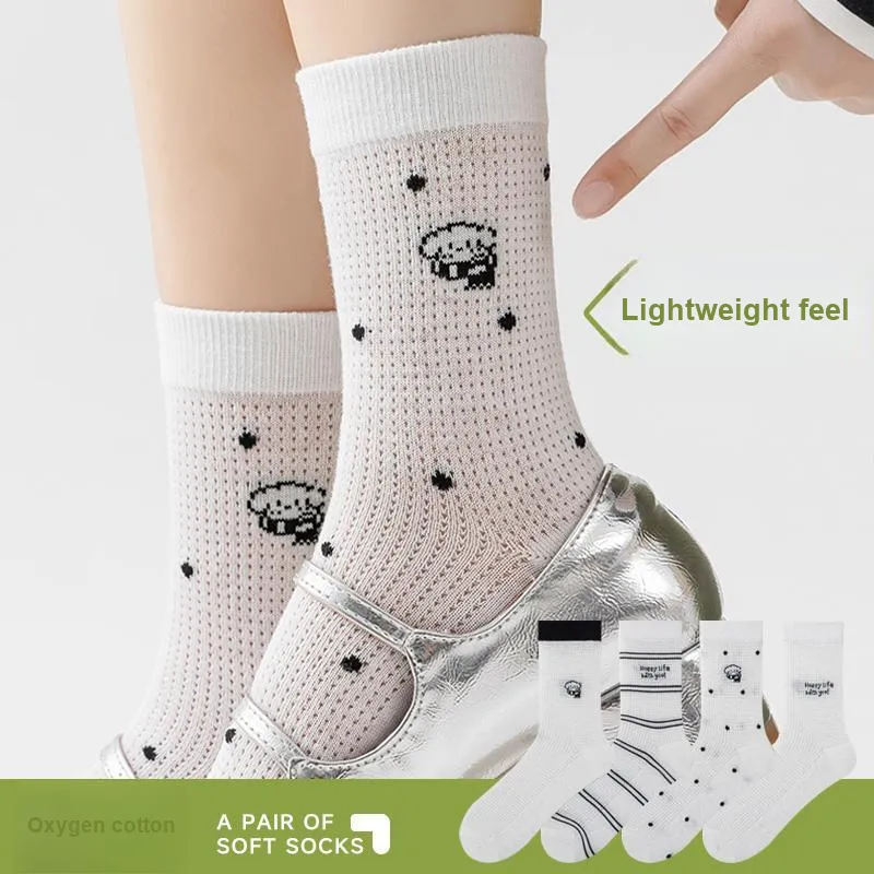 Top Melon Mid Calf Socks Women's 5 Pack-25