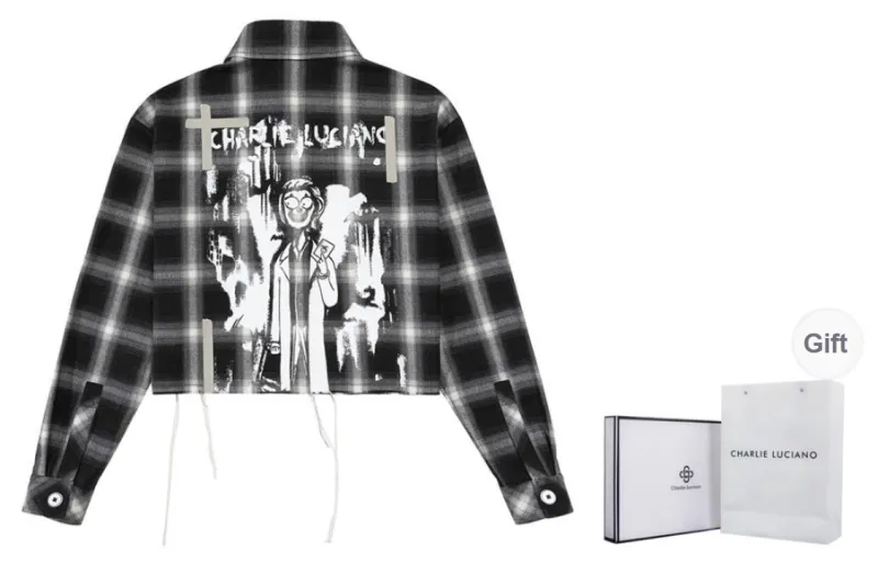 Charlie Luciano Shirt Unisex Black White-0