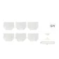 6C White Jacquard+V-Shaped Jacquard+White Chain+White Jacquard+White Dot+V-Shaped Jacquard