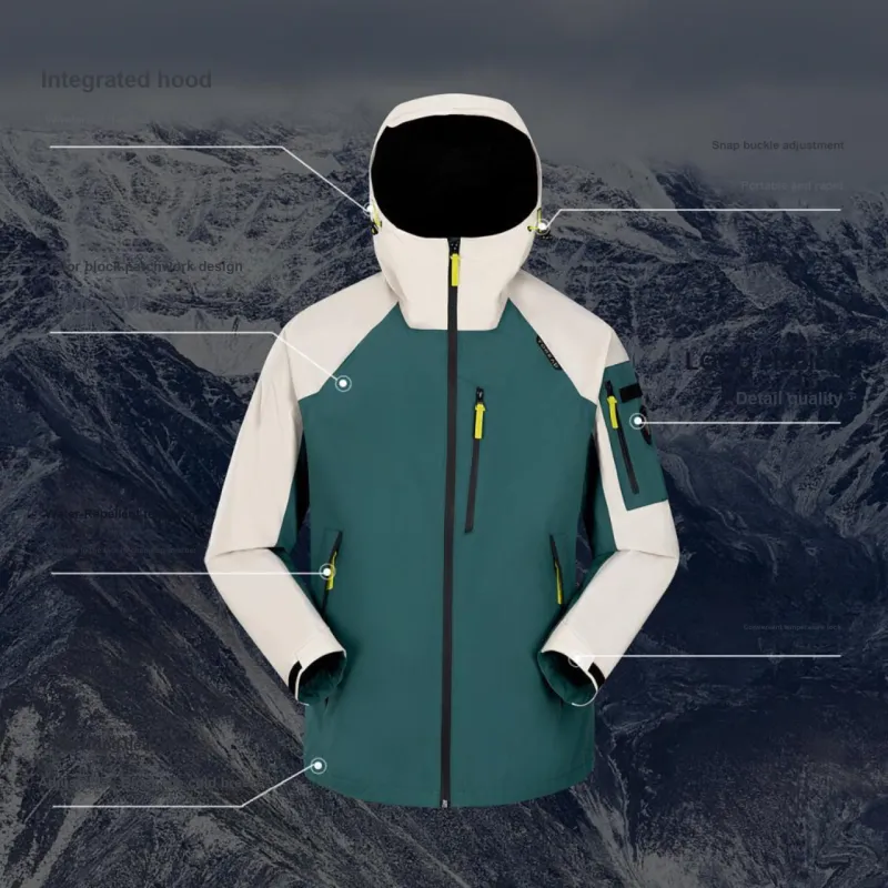 TOREAD Waterproof, Windproof, Breathable, And Thermal Windbreaker Jacket Unisex-2