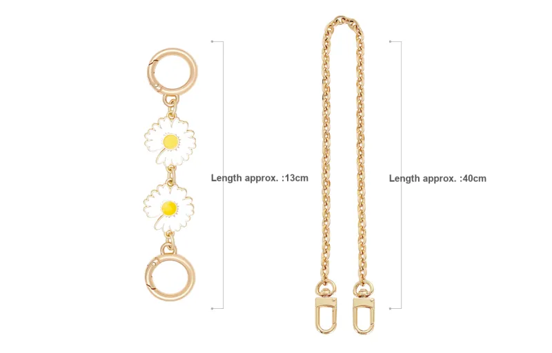 GUYI Metal Bag Accessory Bag Strap Women's Gold Tone-1