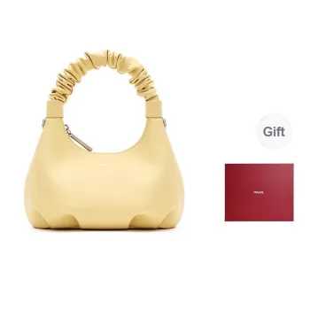MUVA Cow Leather Advanced Mini Bag One Shoulder Handbag Women's Cream Yellow/Moonrock Silver/Milkshake White