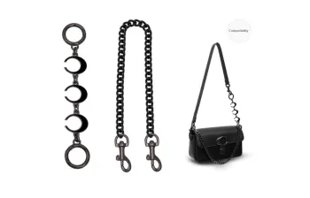 Lan Bao Fan Alloy Metal Bag Accessories Women's Black