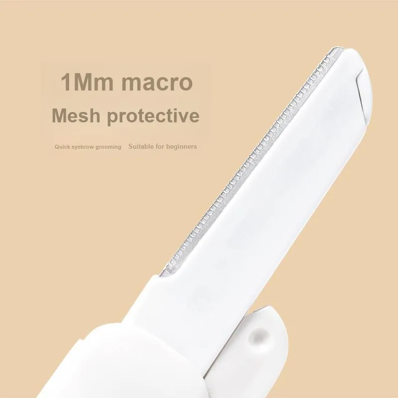 JIAOXUEFEI Rhombus Exquisite Retractable Eyebrow Razor Shaving Blade Perfect For Beginners Cosmetologists Portable-3