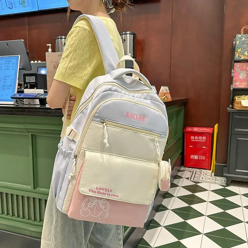 Yalu Nylon Backpack Regular Unisex Multicolor-7