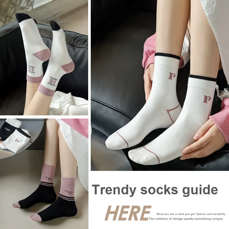 Lan Miao Mid Calf Socks Women's 10 Pack-12