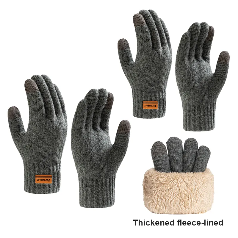 FACTORIAL Plush Knit Gloves Unisex-15