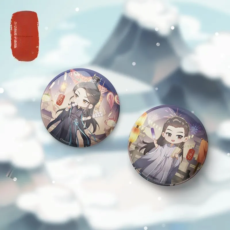 TENGXUNSHIPINCAOCHANGDI With The Phoenix Merch Shenli Metal Tinplate Badges-2