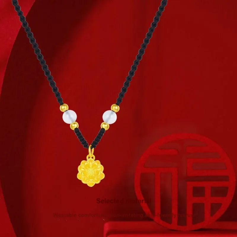 Tkb Wealth Blessing Necklaces Women's-2