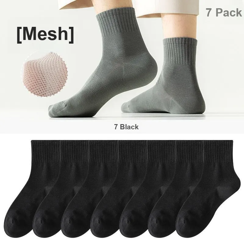 7 SEVFUN Mid Calf Socks Men's Combo Set-31