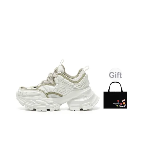 OGR Low Топ Толстая подошва Кроссовки Унисекс Айвори Белый OG Базовый