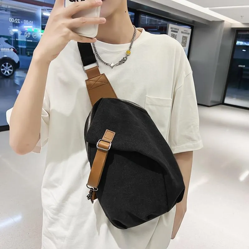 TOUTSEUL YOLO Canvas Sling Bag Unisex Multicolor-13