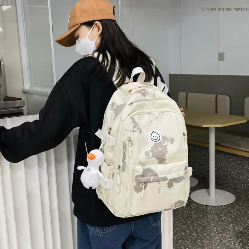 Tong Tong Rabbit Nylon Backpack Women's Multicolor-7